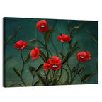 Surreal Poppies with Eyes Wall Art