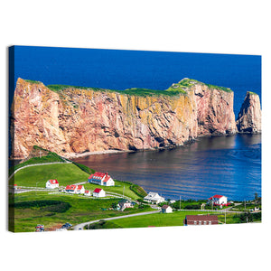 Perce Rock In Gaspe Quebec Wall Art