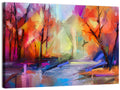 Autumn Forest Oil Painting Wall Art