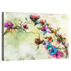 Abstract Floral Branches in Oil Wall Art