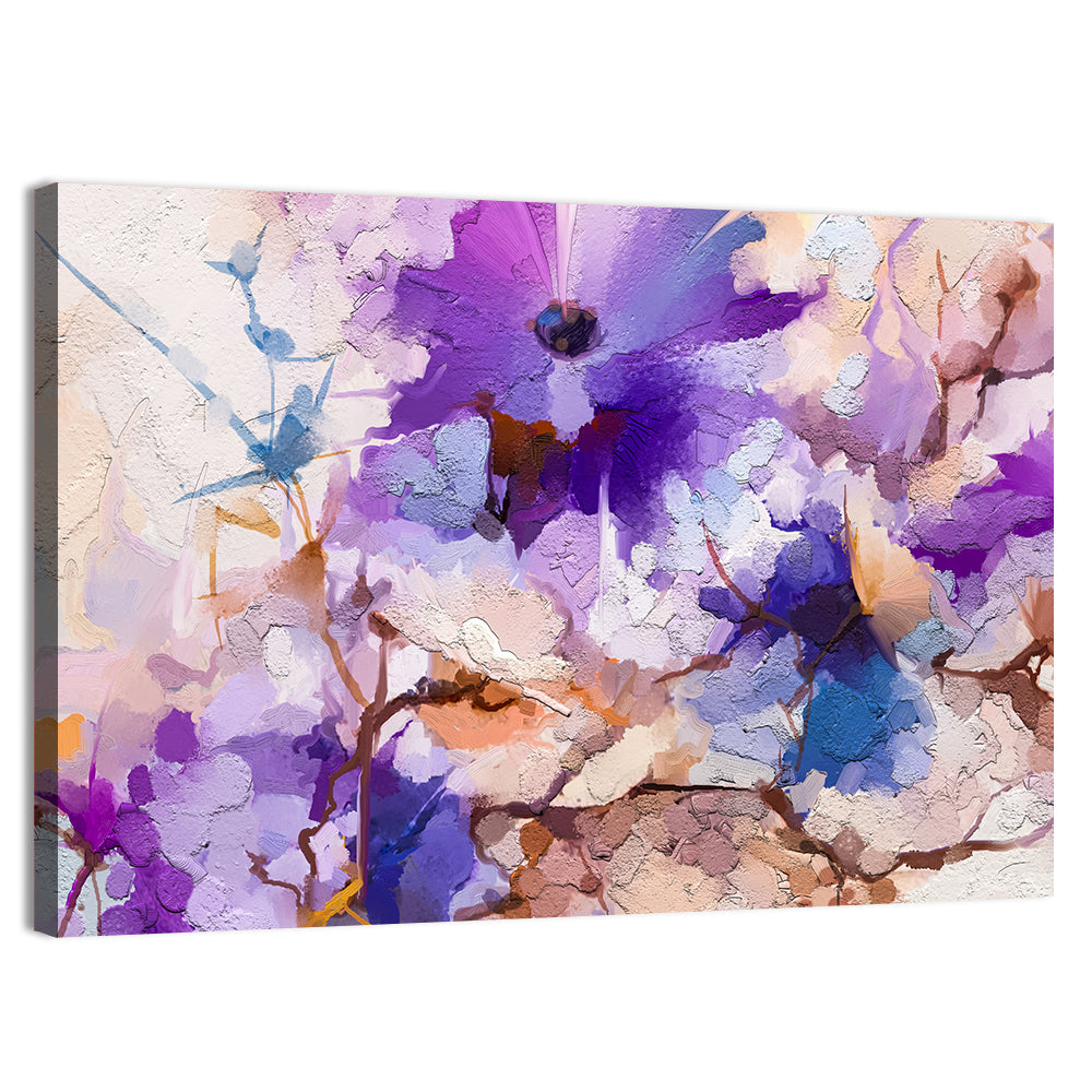 Spring Lavender Floral Study Wall Art
