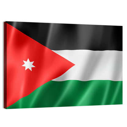 Flag Of Jordan Wall Art