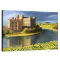 Castle Reflected Over Flower Meadow Wall Art