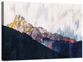 Textured Mountain Peaks Wall Art