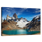 Turquoise Laguna and Fitz Roy, Los Glaciares Wall Art