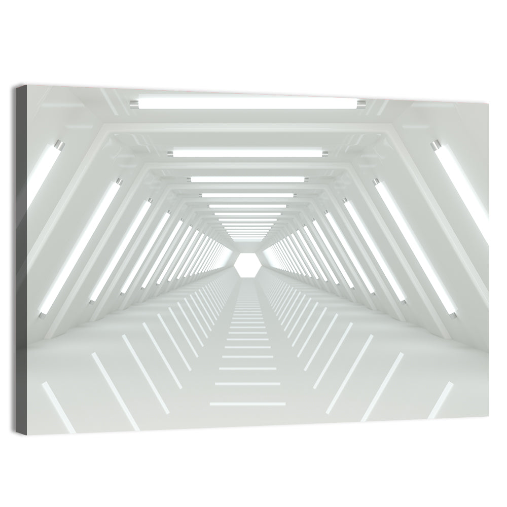 White Tunnel Wall Art