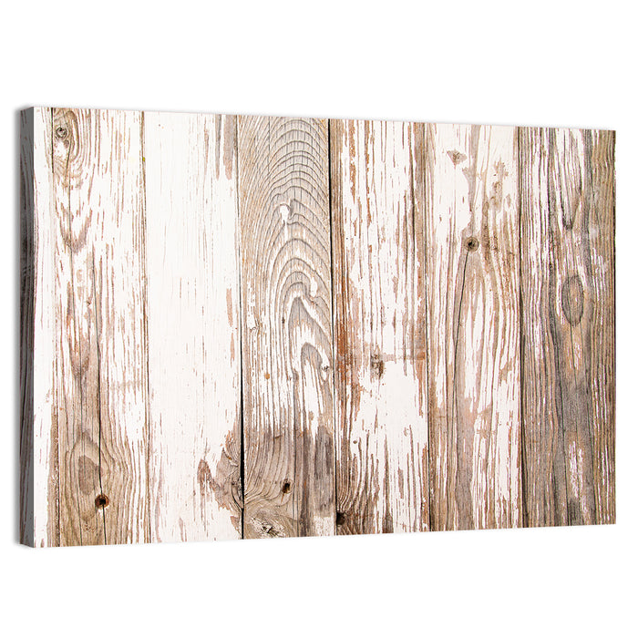 Weathered Wood Plank Texture Wall Art as a canvas print