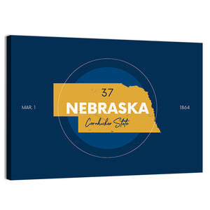 Nebraska City Map Wall Art