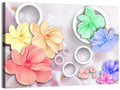 Layered Floral Circles Wall Art
