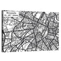 Brussels Hand Drawn City Map Wall Art