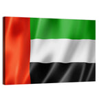 UAE Flag Waving Wall Art