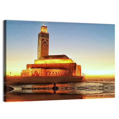 Mosque Hassane 2 Casablanca in Morocco Wall Art
