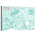 Eskisehir Street Grid Map Wall Art