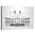 Khana E Kaaba Minimalist Line Wall Art