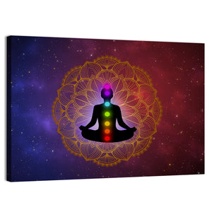 Meditation Man Abstract Wall Art