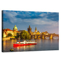 Charles Bridge at Golden Hour Wall Art