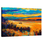 Impressionist Lake Sunset Wall Art