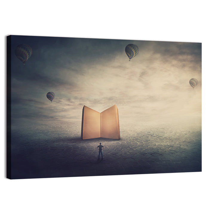 Knowledge and Wisdom Symbol Wall Art as a canvas print