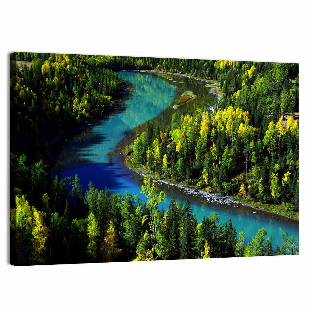 Moon Bay at Kanak Lake Wall Art