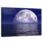 Full Moon Touching Water Wall Art