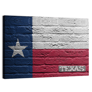 Isolated Texas Flag Wall Art