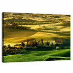 Tuscany Fields at Golden Hour Wall Art