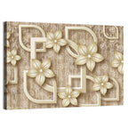 Layered 3d Floral Mural Wall Art