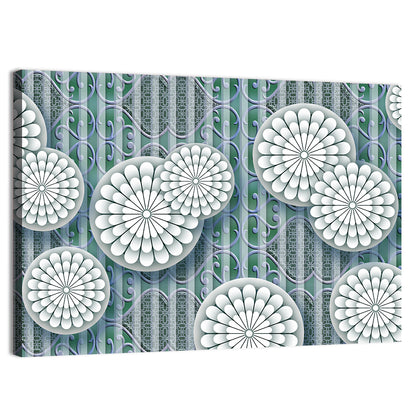 Wallpaper With Flowers Wall Art
