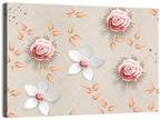 Jeweled Rose Floral Illustration Wall Art