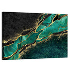 Malachite Marble with Gold Vein Wall Art