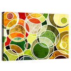 Layered Grunge Circles Wall Art