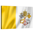 Vatican City Flag with Papal Emblem Wall Art