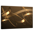 Gold Ribbons and Rings Wall Art