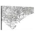 Singapore City Map Wall Art