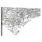 Singapore City Map Wall Art