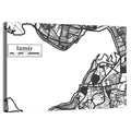 Izmir City Map Wall Art