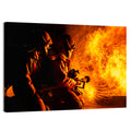 Firefighters Battling Flames Wall Art