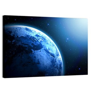 Planet Earth In The Space Wall Art