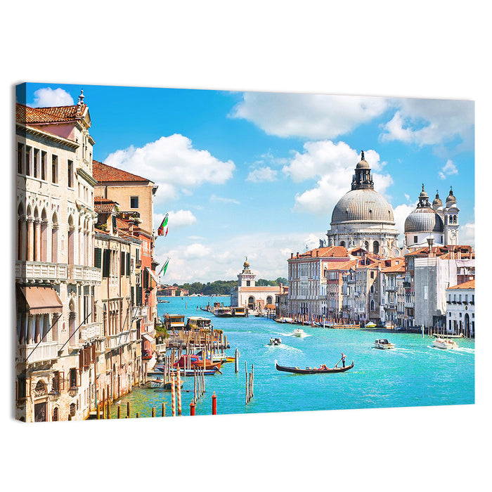 Grand Canal with Santa Maria Della Salute Wall Art as a canvas print