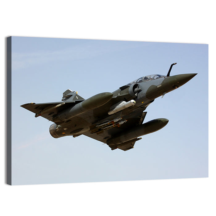Mirage Fighter Jet Wall Art as a canvas print