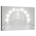 3d White Tunnel with Diamond Lights Wall Art