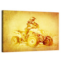 Golden Side-profile Atv Wall Art