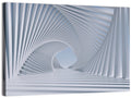 3d White Spiral Tunnel Wall Art