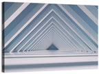 Blue Triangular Tunnel Wall Art