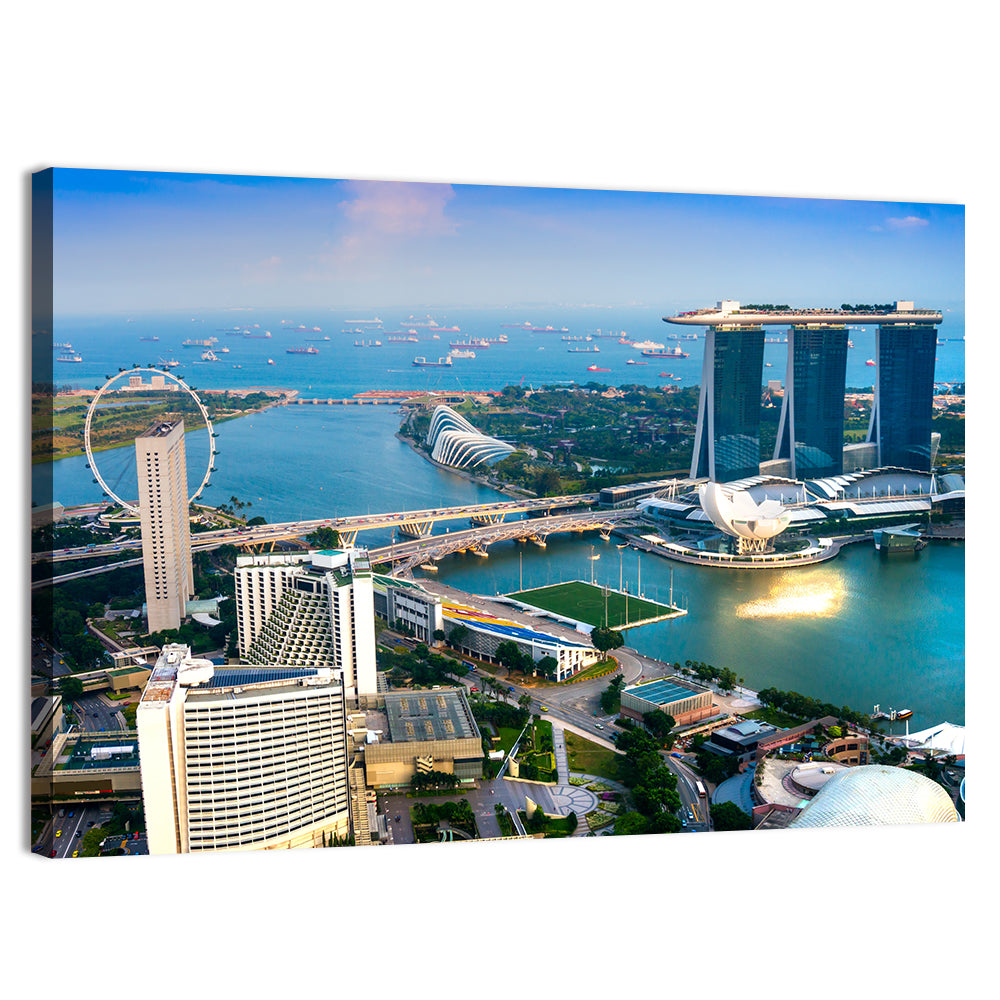 Marina Bay Sunset Skyline Wall Art
