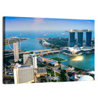 Marina Bay Sunset Skyline Wall Art