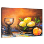 Lemons and Peach Still Life Wall Art