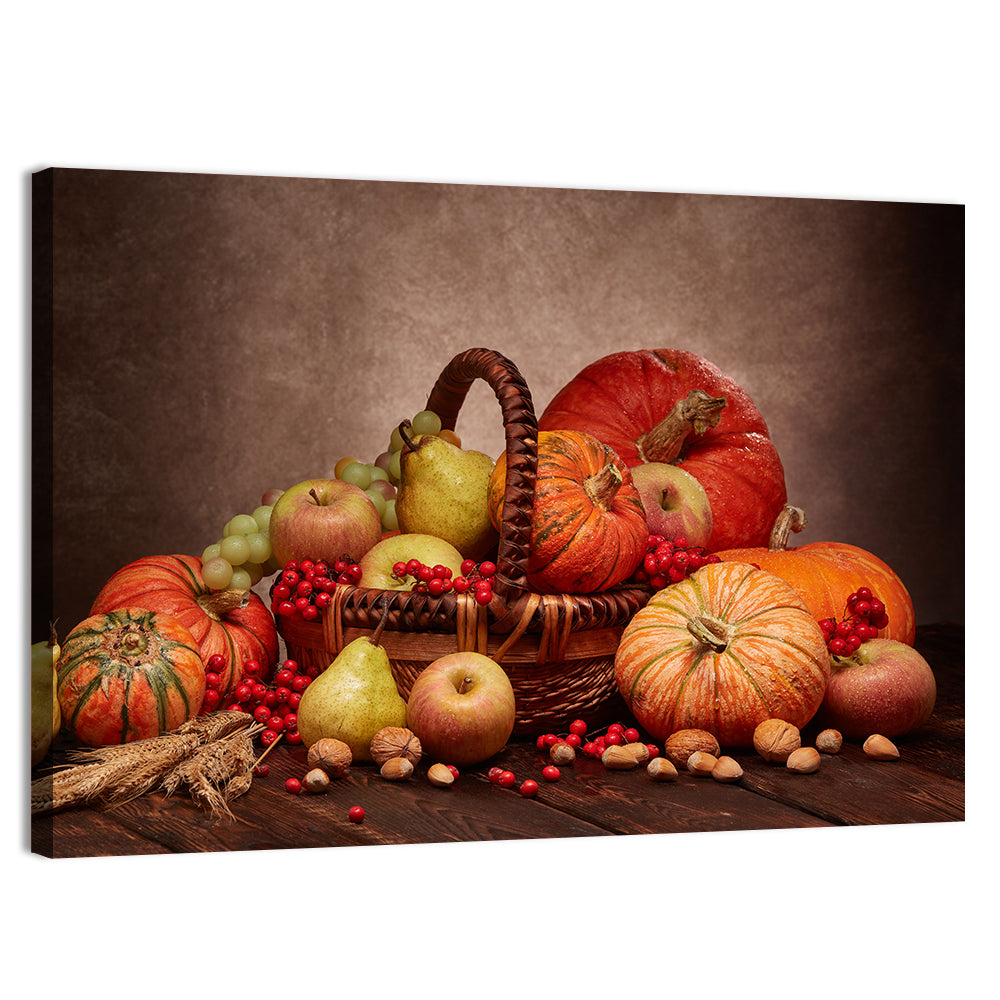 Autumn Fruits Still Life Concept Wall Art