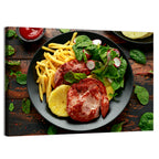 Gammon Steak with Fries and Pineapple Wall Art