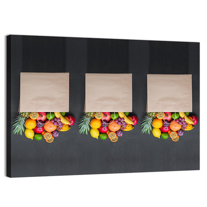 Fruits Shopping Concept Wall Art